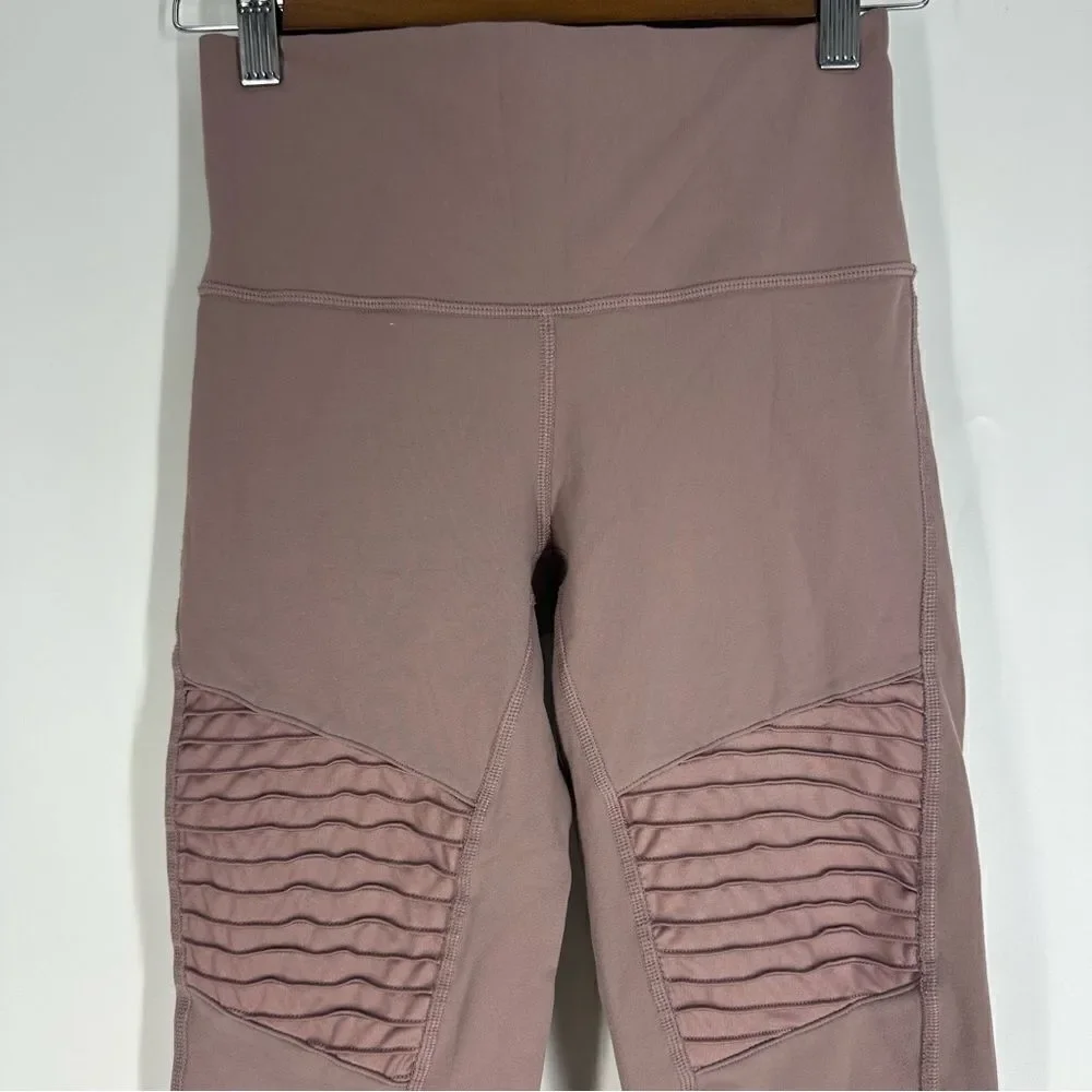 ALO YOGA Blush Pink Moto Leggings Sz XS
